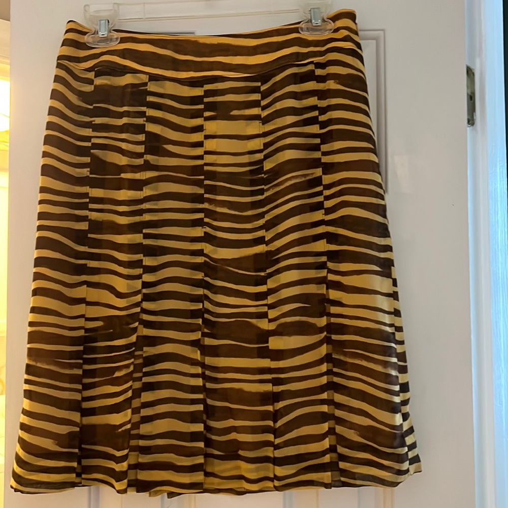 Carlisle brand lined skirt-brown/gold animal print